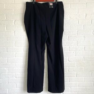 INC Pants Flare Leg 16 International Concepts High Rise Black Pull-on New NWT